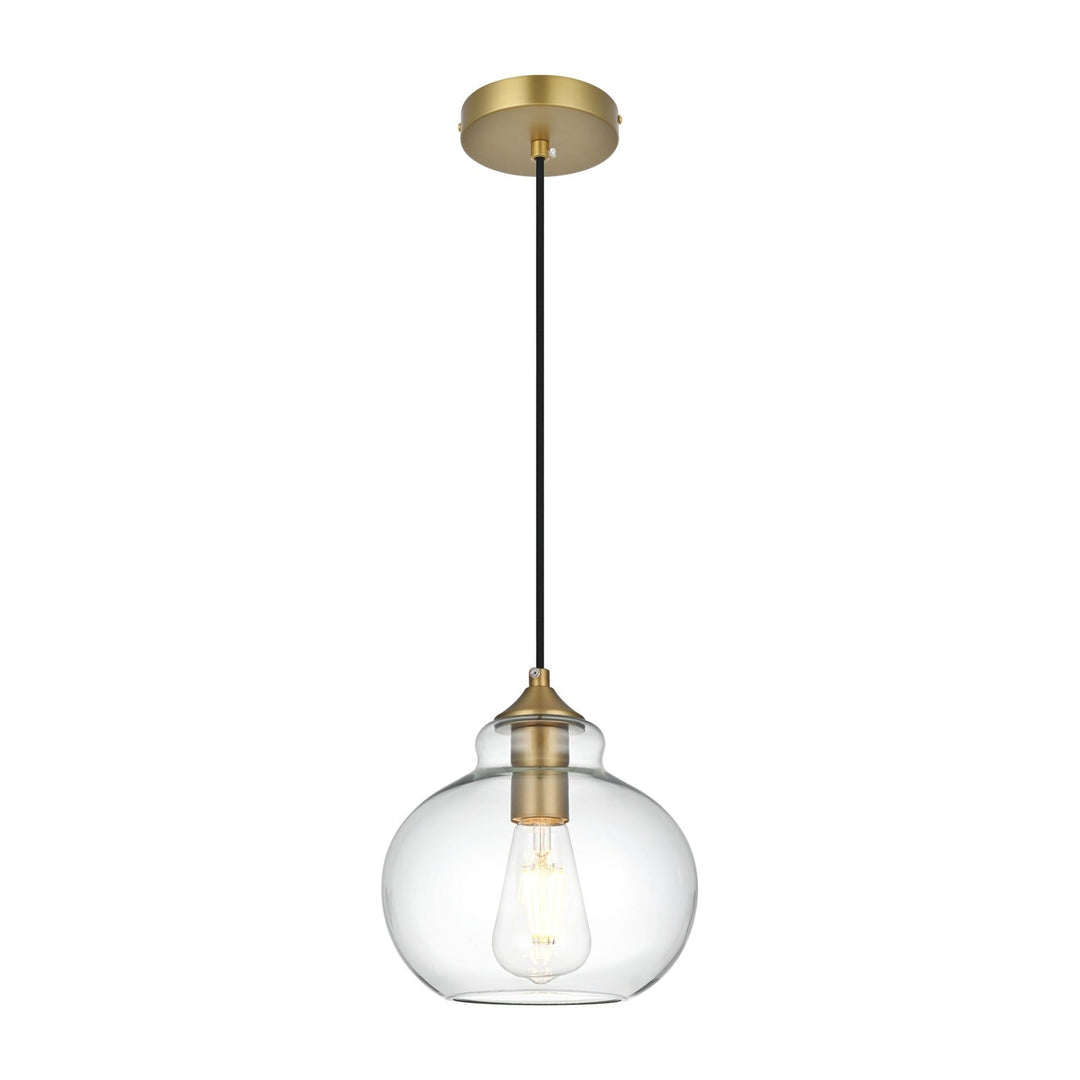 Destry Pendant in Satin Gold by Living District