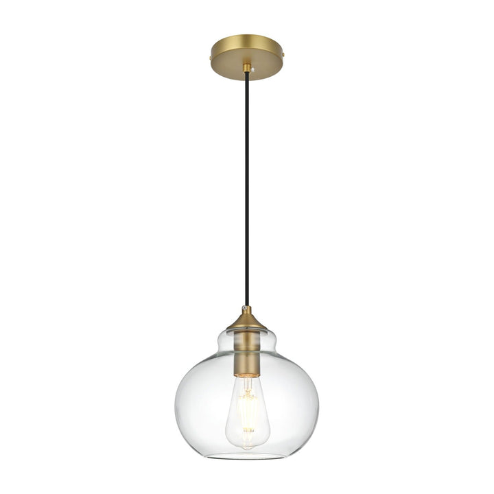 Destry Pendant in Satin Gold by Living District