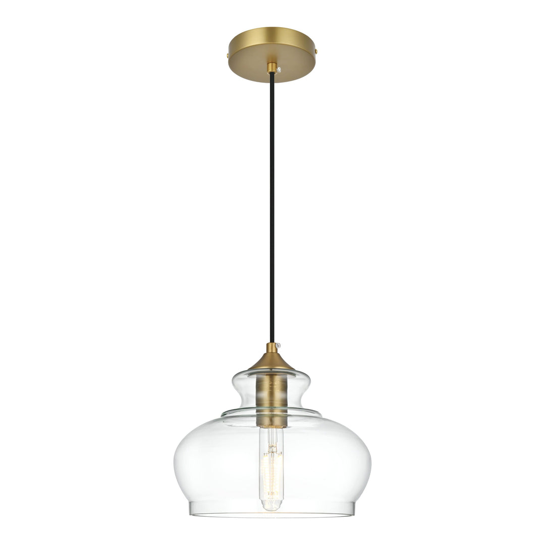 Destry Pendant in Satin Gold by Living District