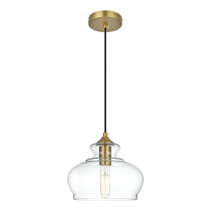 Destry Pendant in Satin Gold by Living District