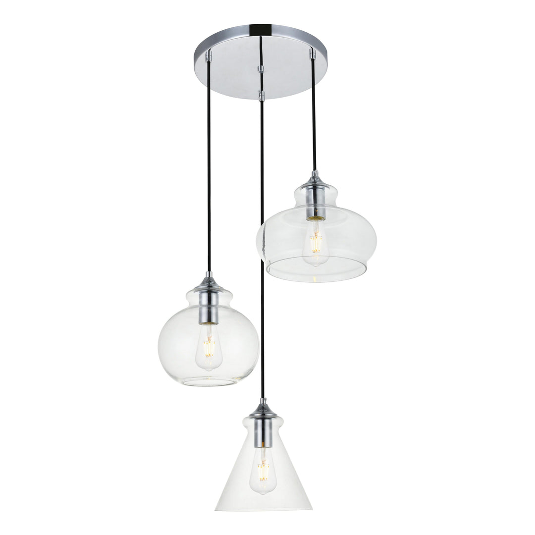 Destry Pendant in Chrome by Living District