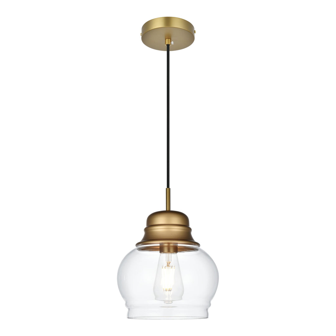 Kenna Pendant in Satin Gold by Living District
