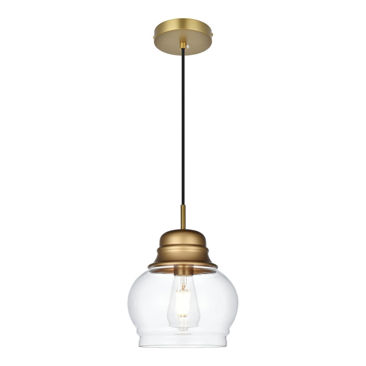 Kenna Pendant in Satin Gold by Living District