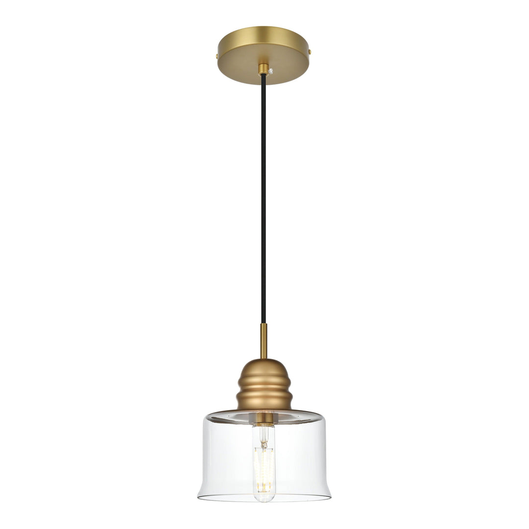 Kenna Pendant in Satin Gold by Living District