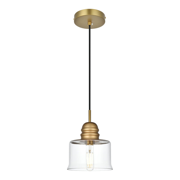Kenna Pendant in Satin Gold by Living District