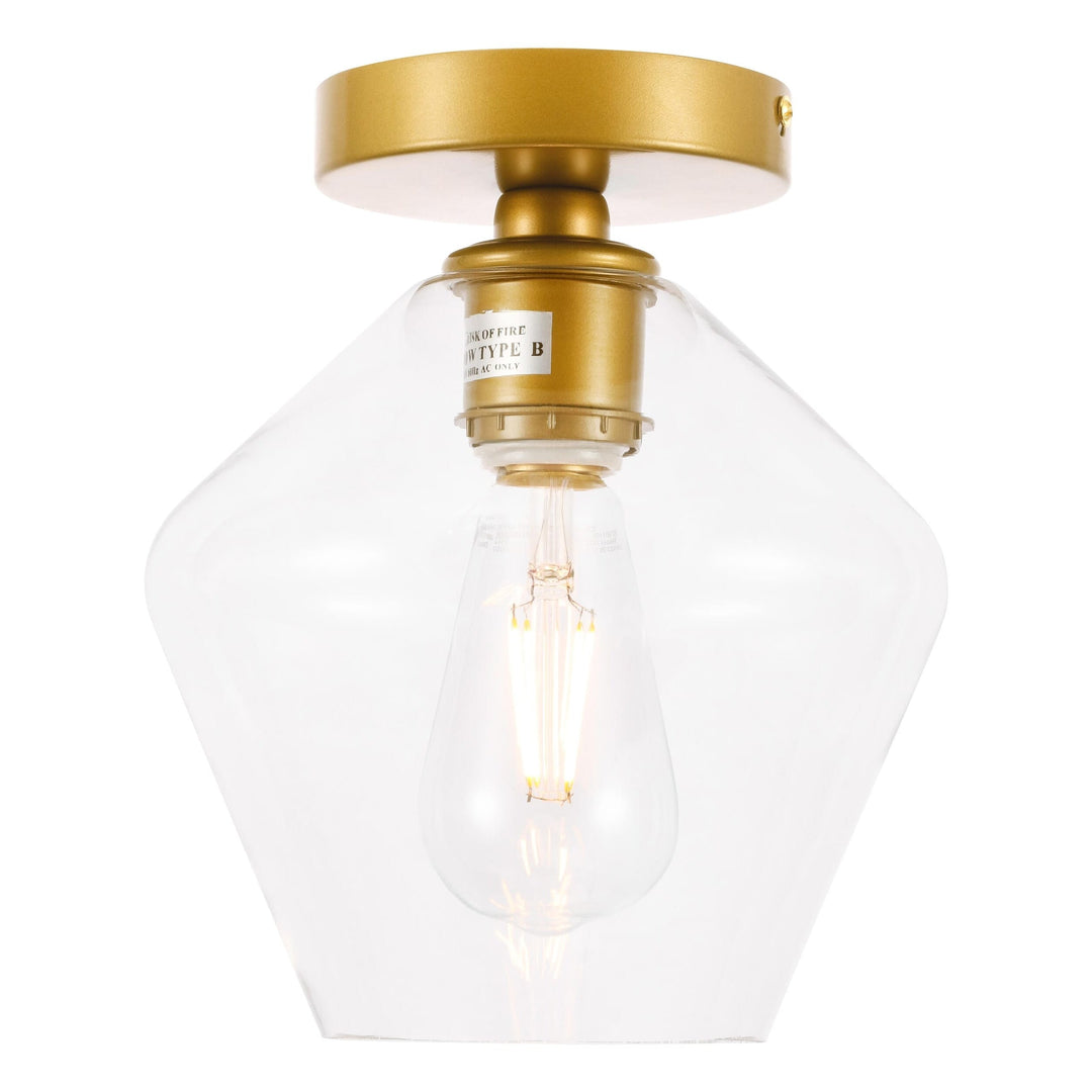 Gene Flush Mount in Brass by Living District