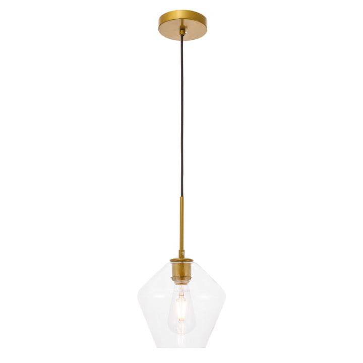 Gene Pendant in Brass by Living District