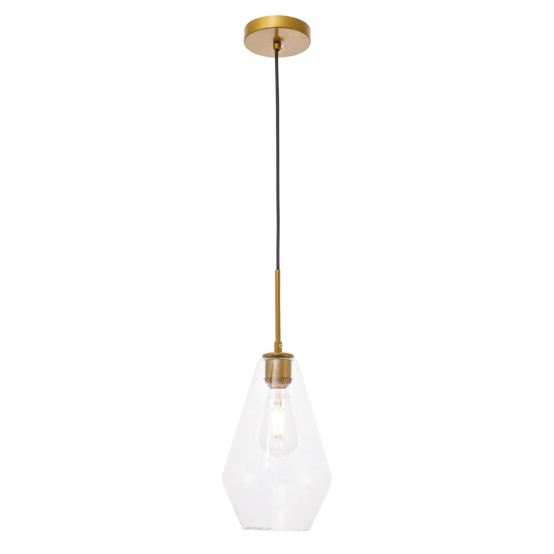 Gene Pendant in Brass by Living District