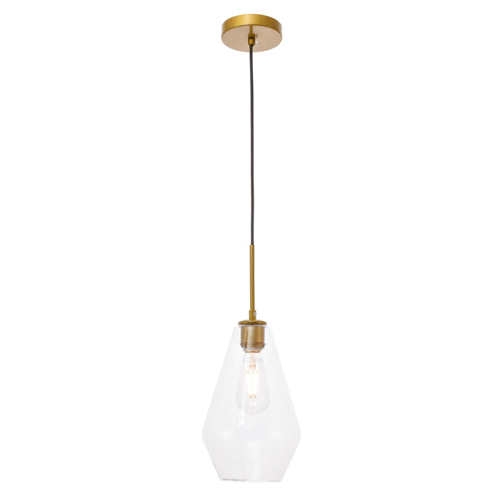 Gene Pendant in Brass by Living District