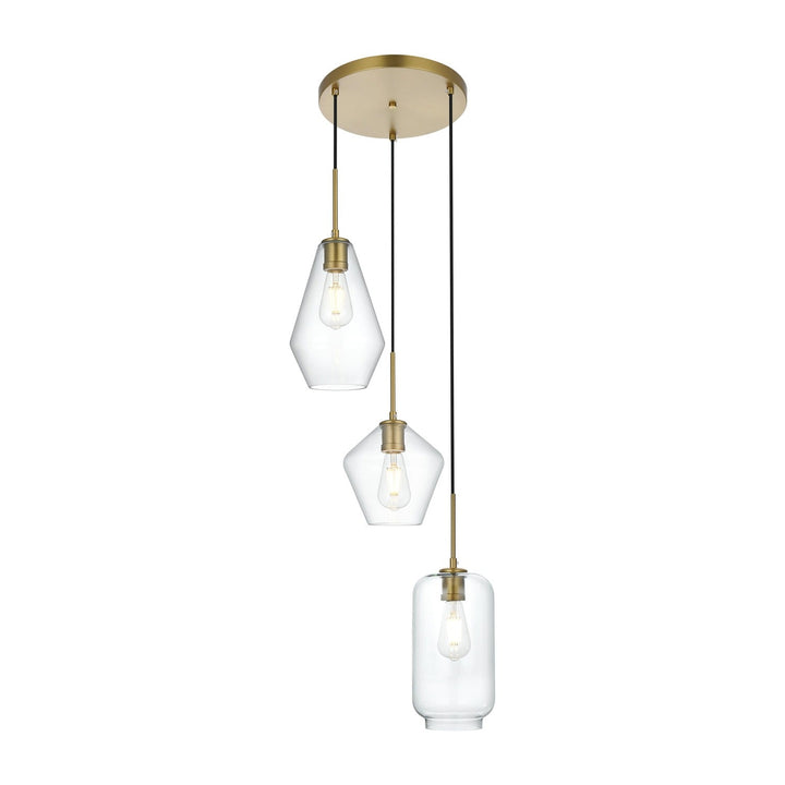 Gene Pendant in Satin Gold by Living District