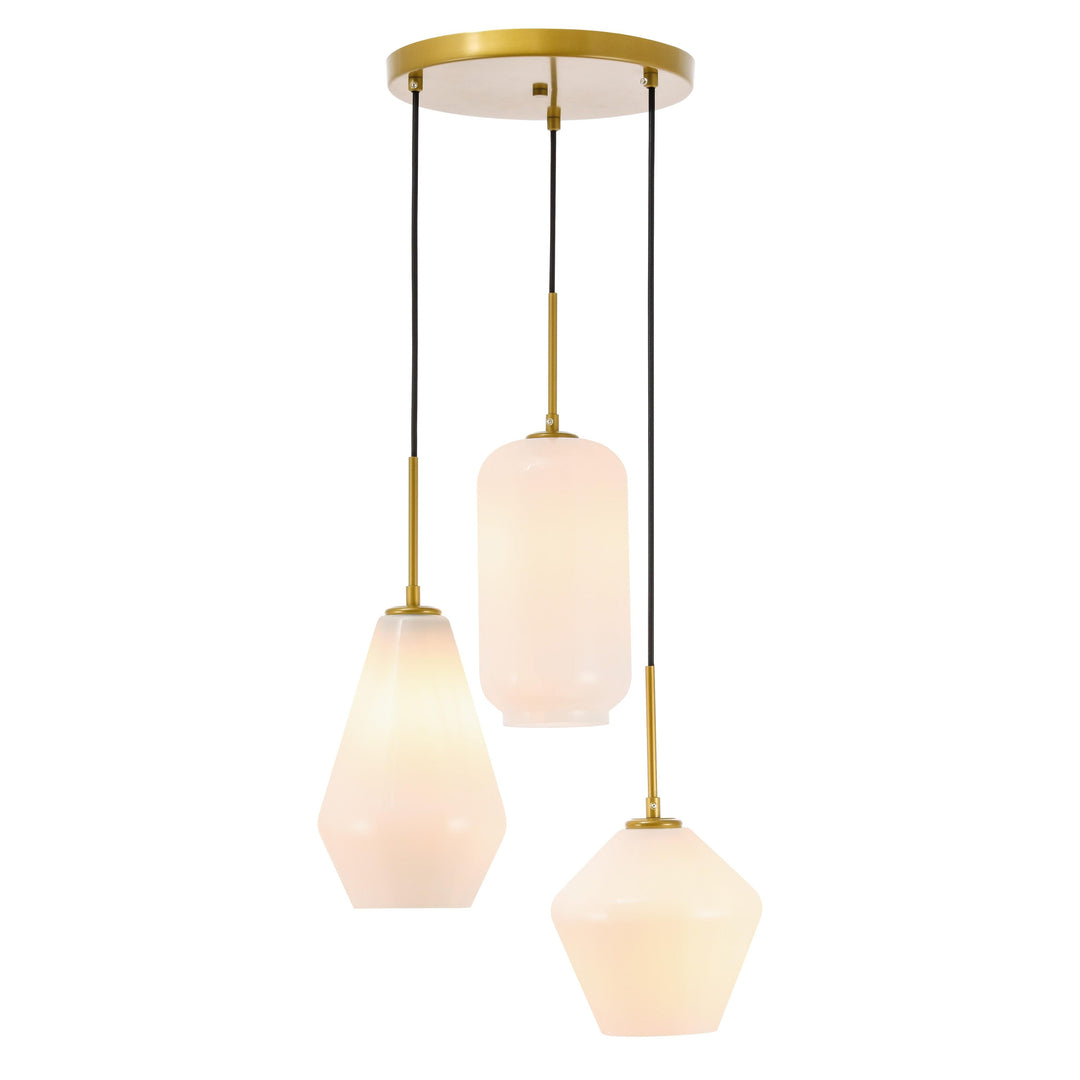 Gene Pendant in Brass by Living District