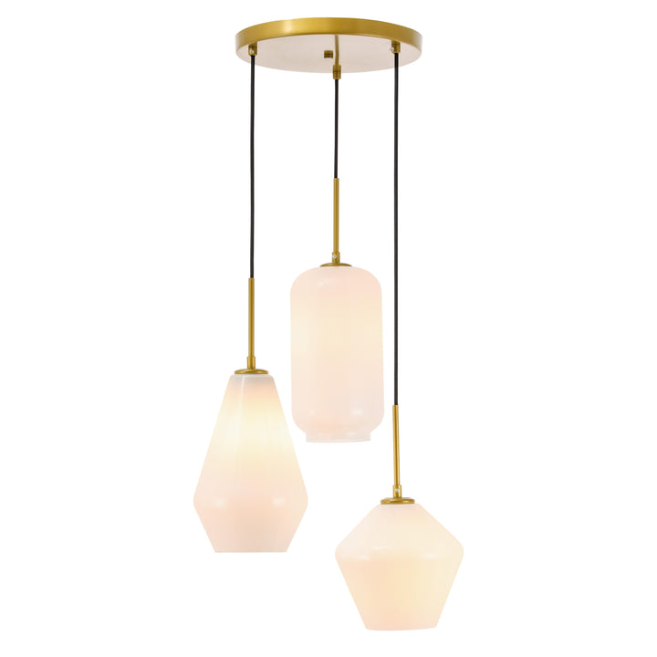 Gene Pendant in Brass by Living District