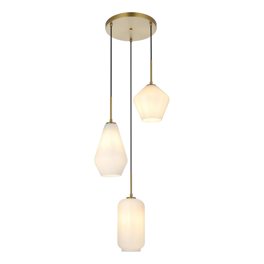 Gene Pendant in Satin Gold by Living District