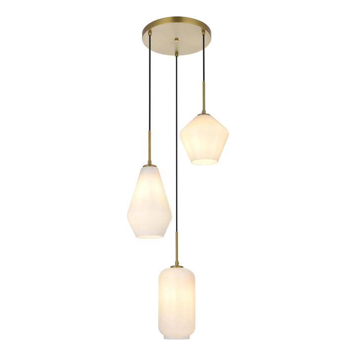 Gene Pendant in Satin Gold by Living District