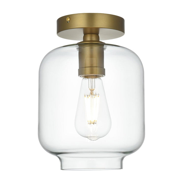 Collier Flush Mount in Satin Gold by Living District