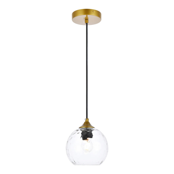 Cashel Pendant in Brass by Living District