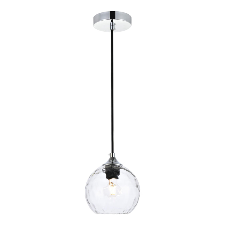 Cashel Pendant in Chrome by Living District