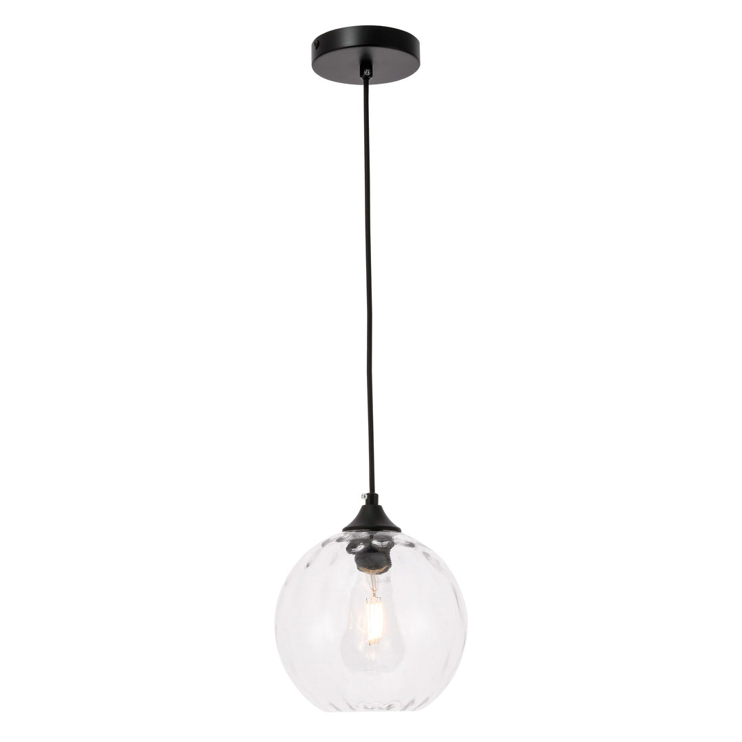Cashel Pendant in Black by Living District