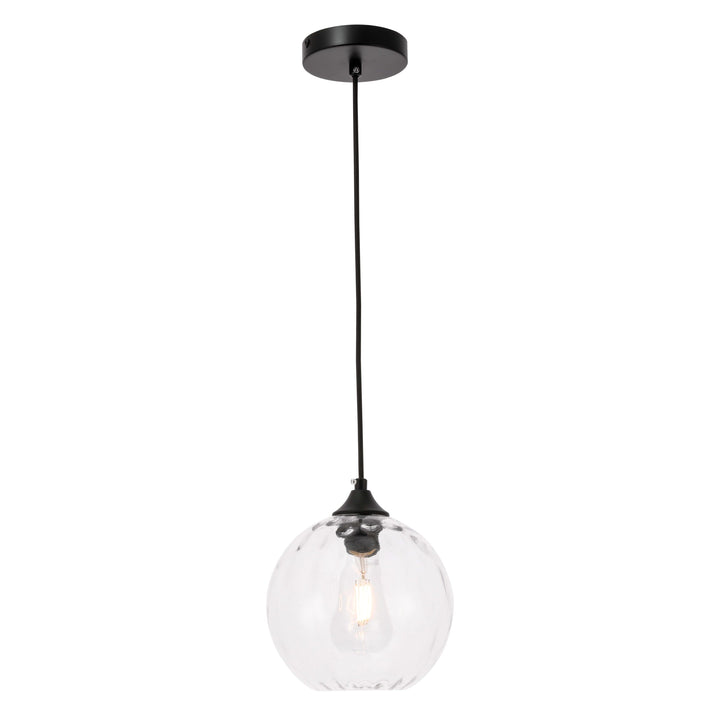 Cashel Pendant in Black by Living District