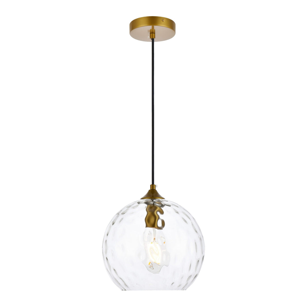 Cashel Pendant in Brass by Living District