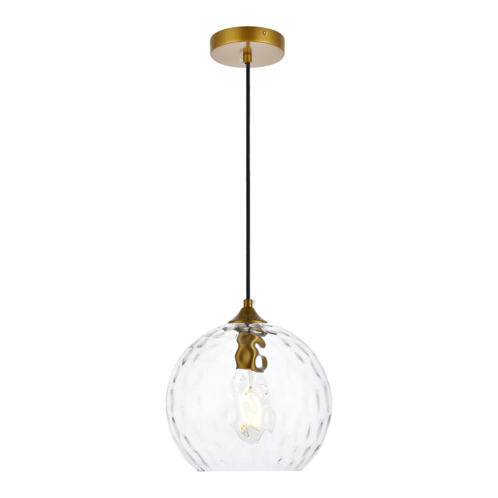 Cashel Pendant in Brass by Living District