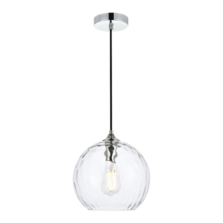 Cashel Pendant in Chrome by Living District