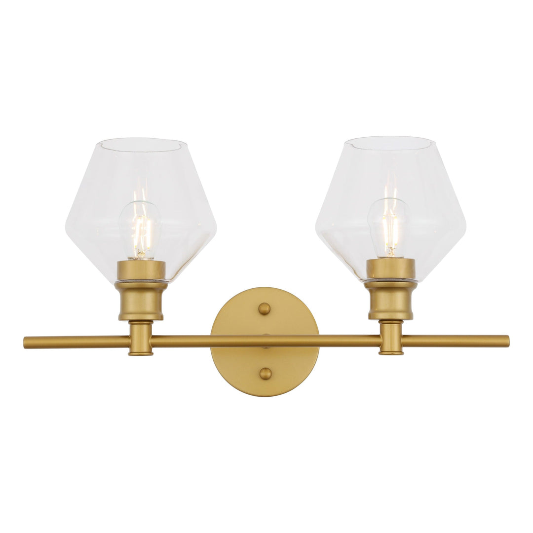 Gene Vanity Light in Brass by Living District