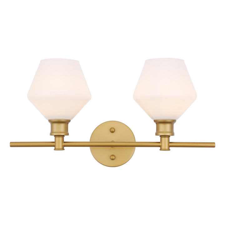 Gene Vanity Light in Brass by Living District