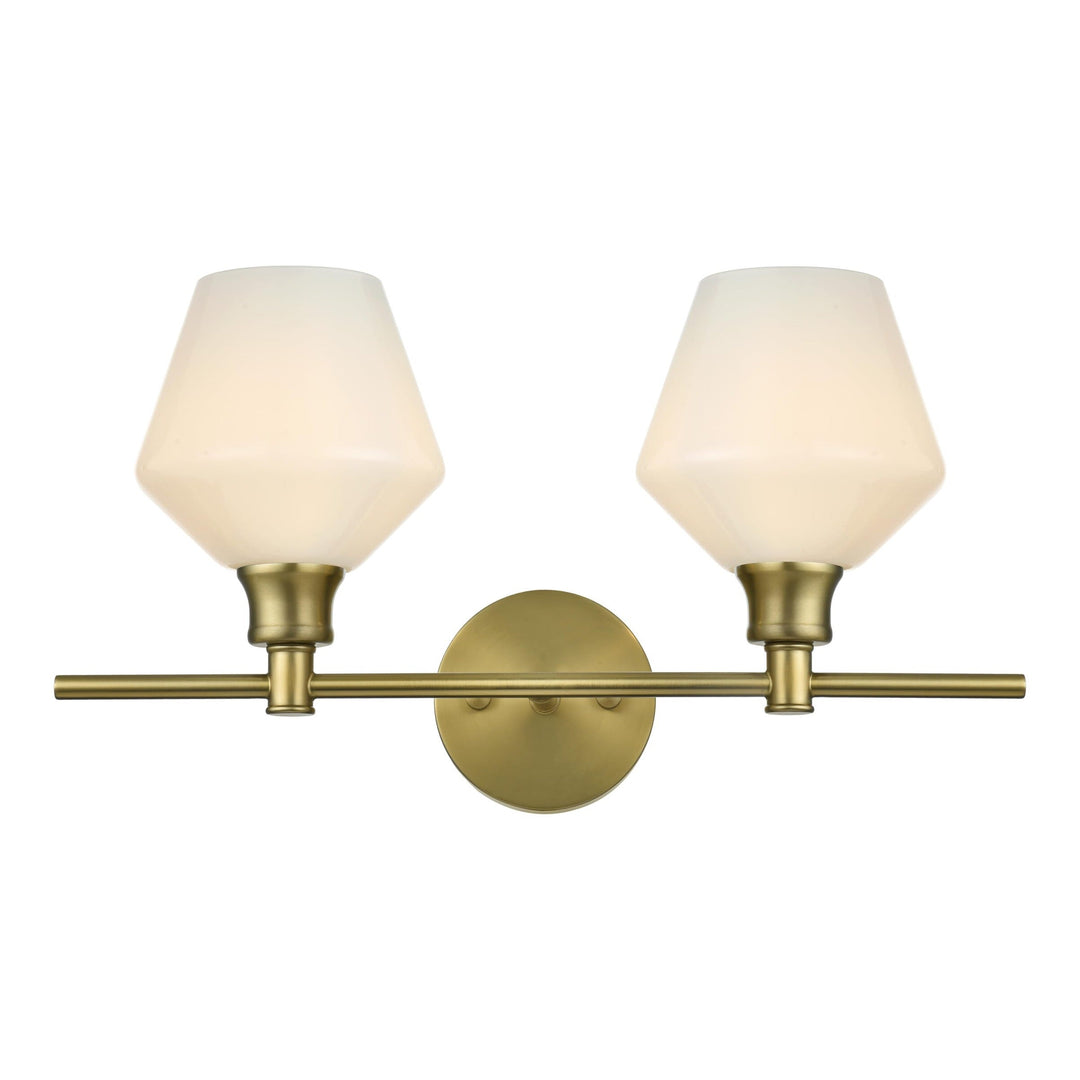 Gene Vanity Light in Satin Gold by Living District
