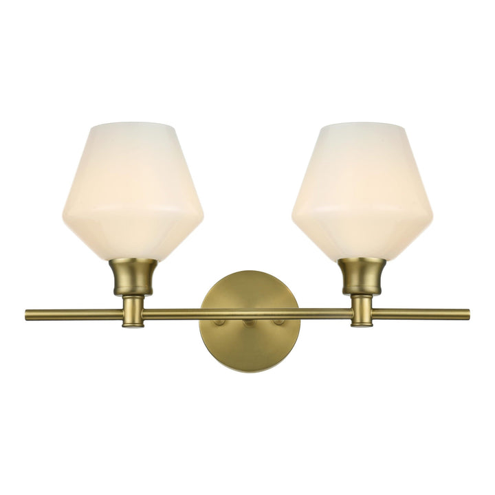 Gene Vanity Light in Satin Gold by Living District