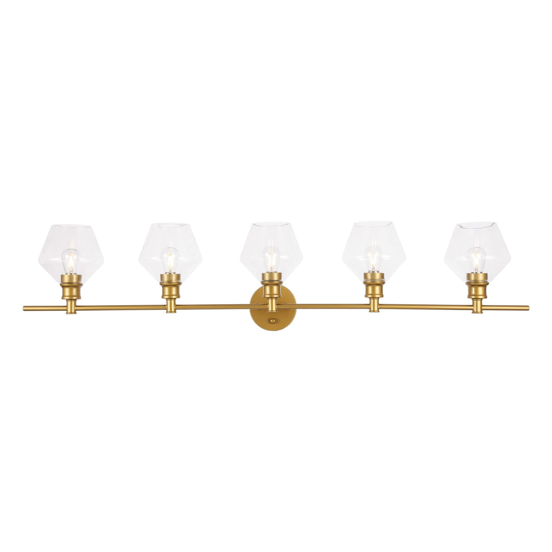 Gene Vanity Light in Brass by Living District