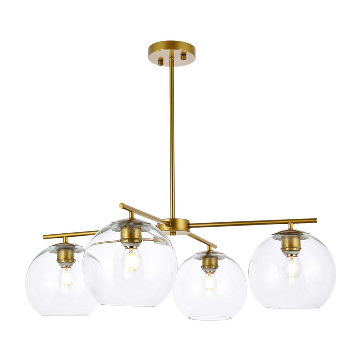Opus Pendant in Brass by Living District