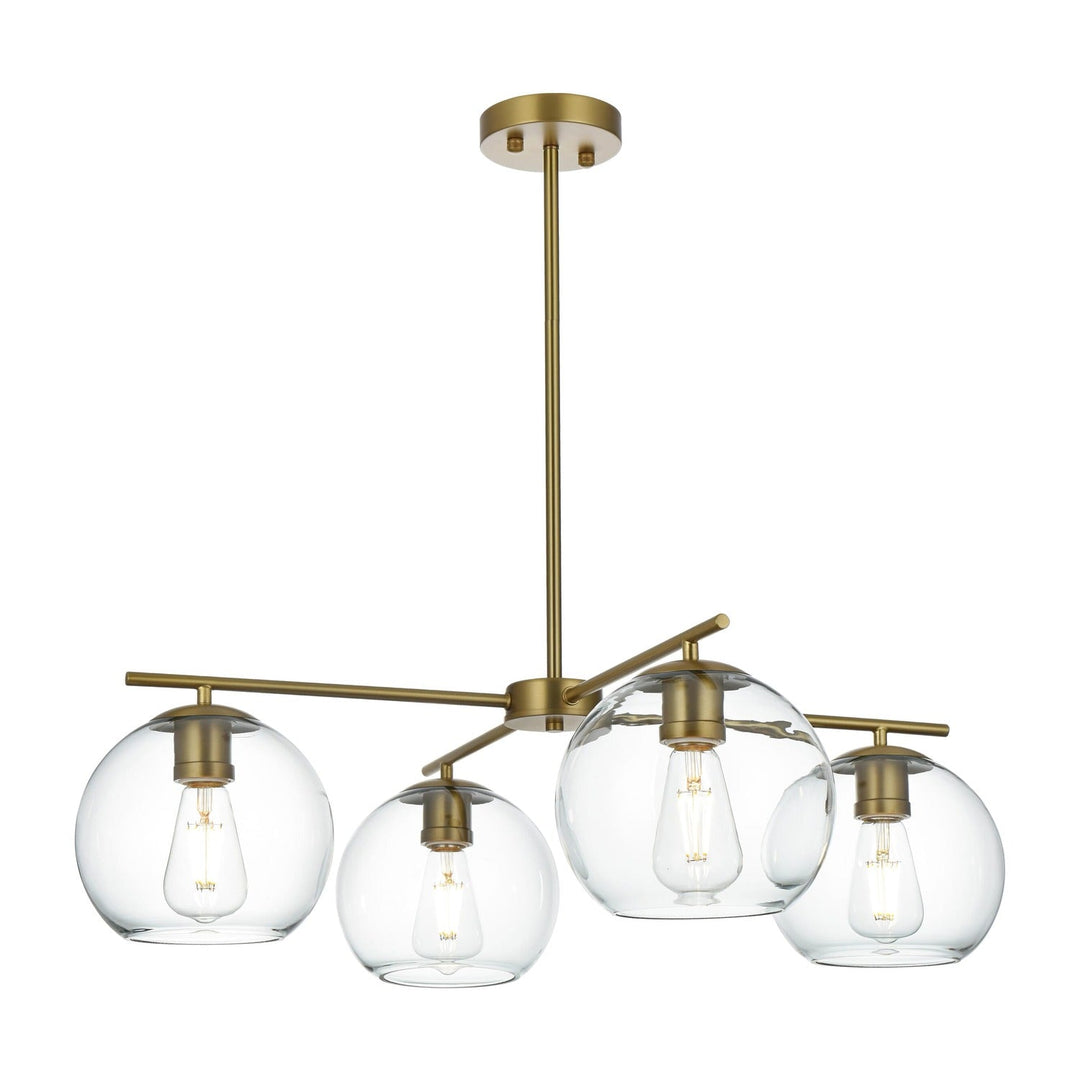 Opus Pendant in Satin Gold by Living District