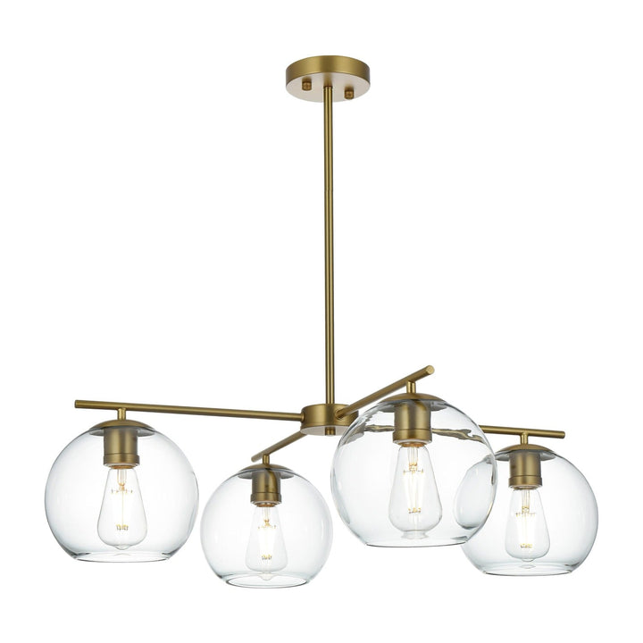 Opus Pendant in Satin Gold by Living District