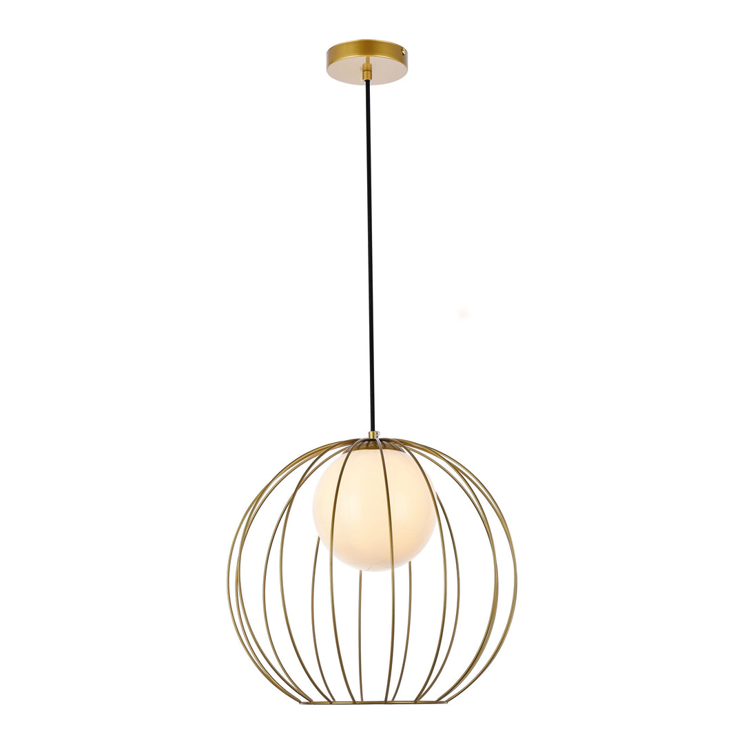 Wetzel Pendant in Brass by Living District