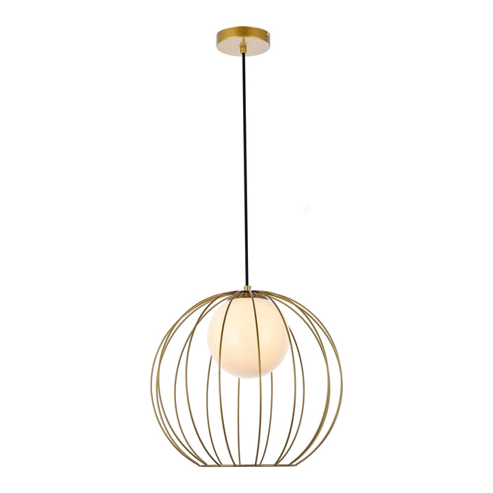 Wetzel Pendant in Brass by Living District