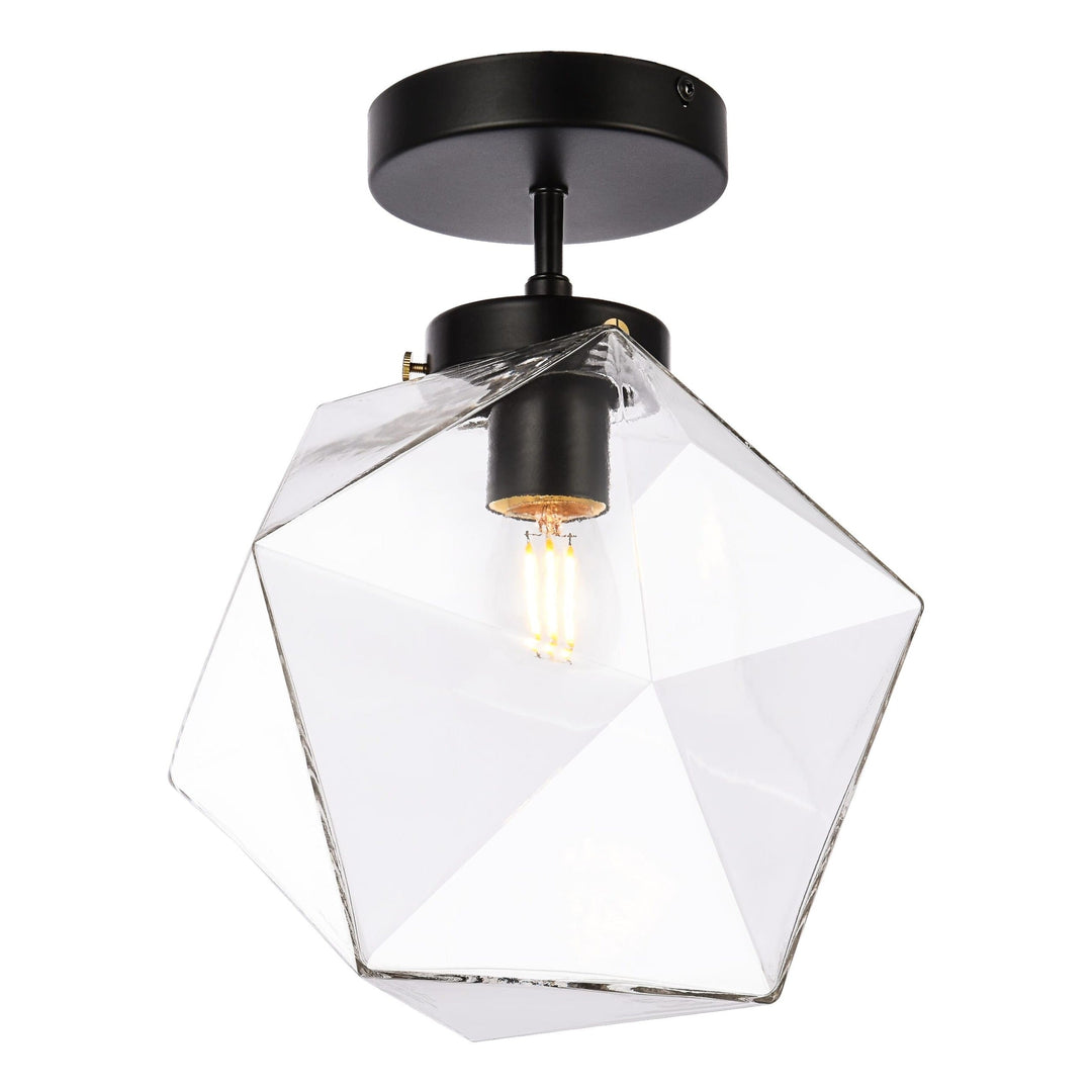 Lawrence Flush Mount in Black by Living District