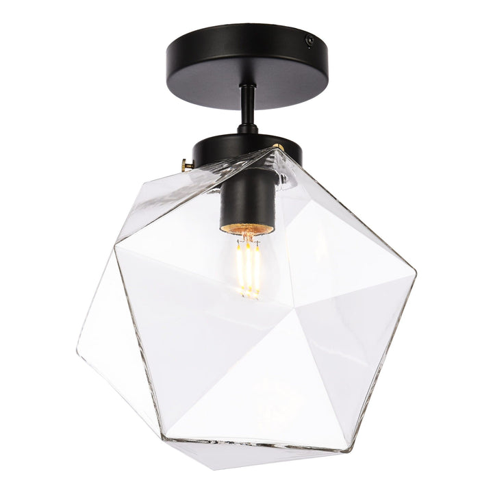 Lawrence Flush Mount in Black by Living District