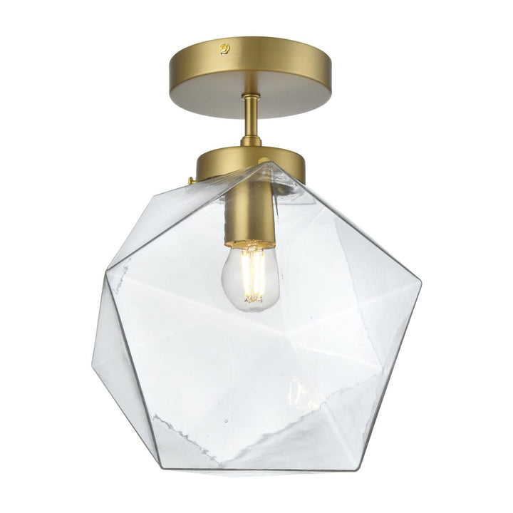 Lawrence Flush Mount in Satin Gold by Living District
