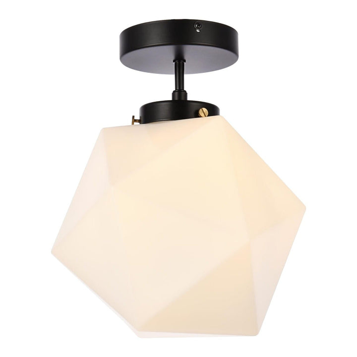 Lawrence Flush Mount in Black by Living District