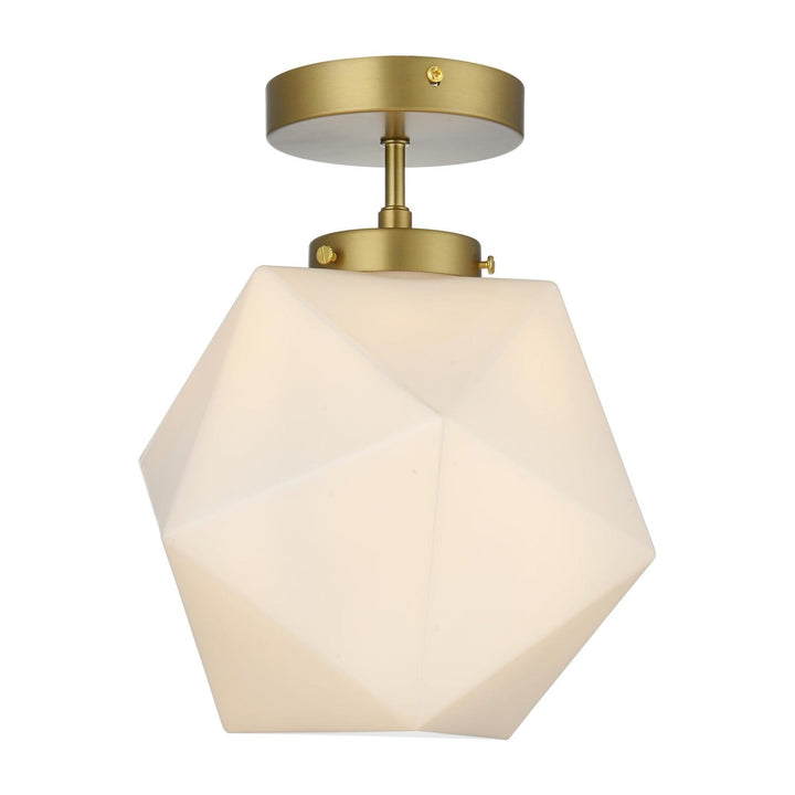 Lawrence Flush Mount in Satin Gold by Living District