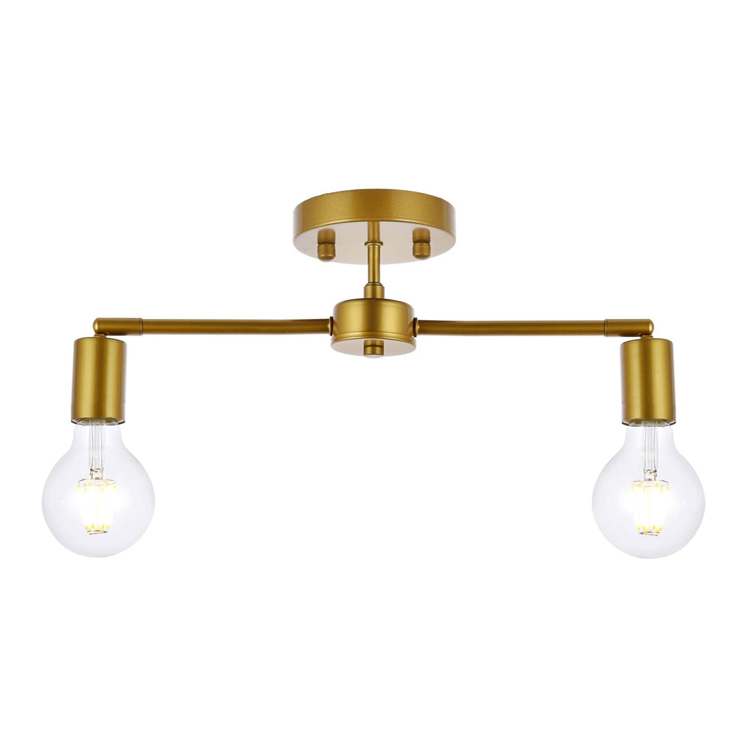 Zane Flush Mount in Brass by Living District