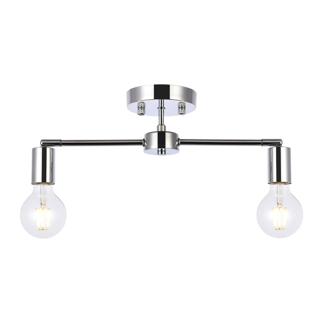 Zane Flush Mount in Chrome by Living District