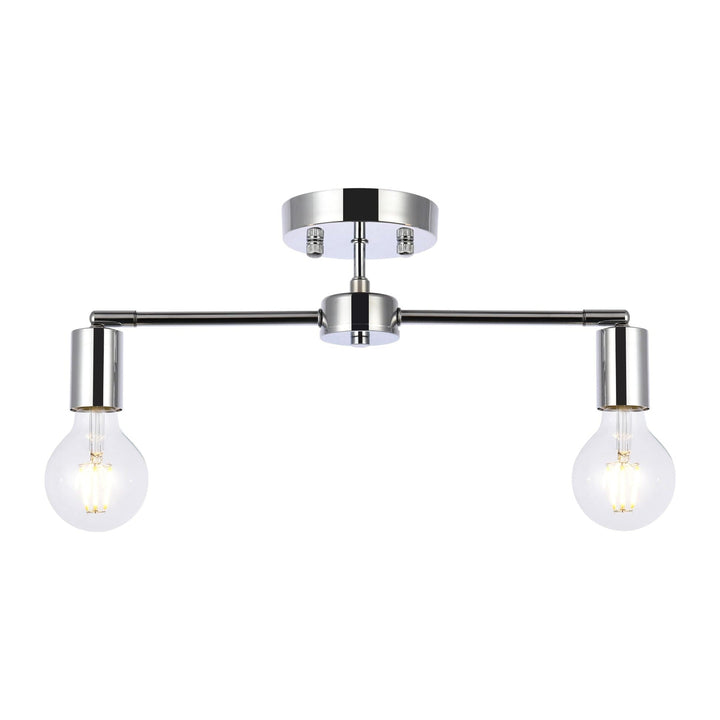 Zane Flush Mount in Chrome by Living District