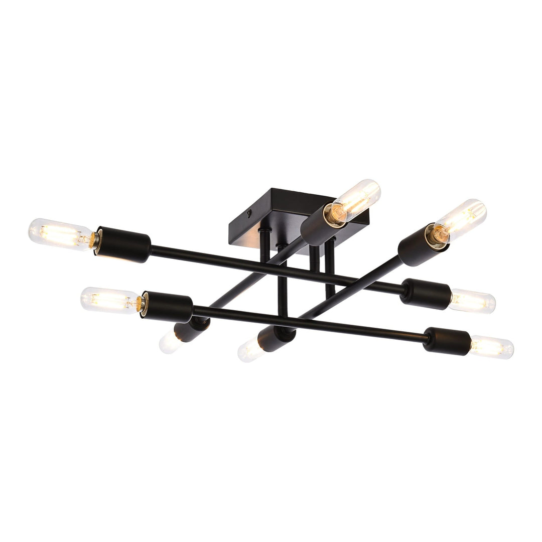 Script Flush Mount in Black by Living District