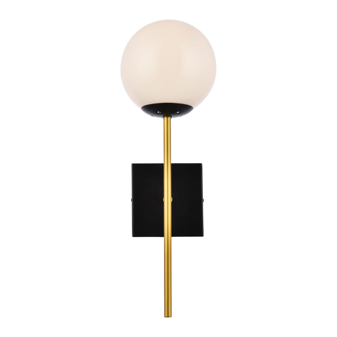 Neri Wall Sconce in Black & Brass by Living District
