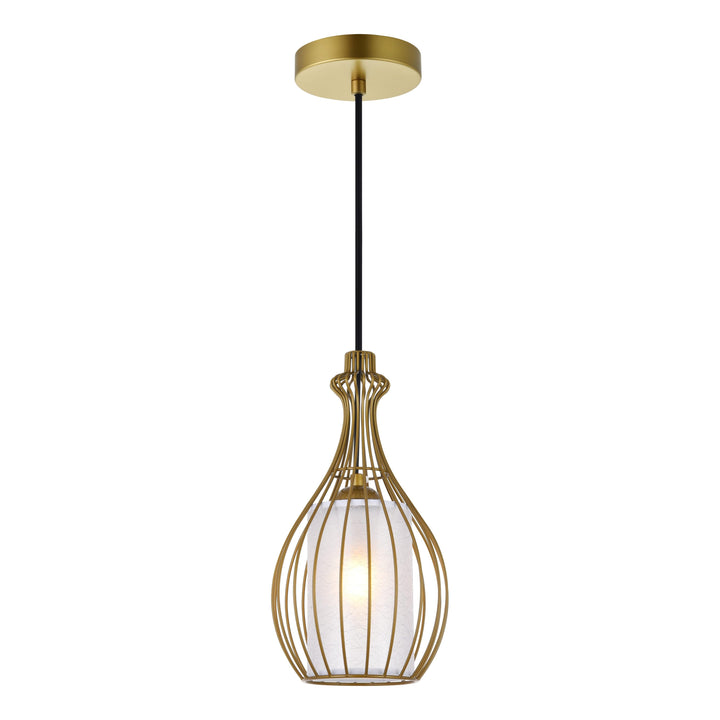 Miya Pendant in Brass by Living District