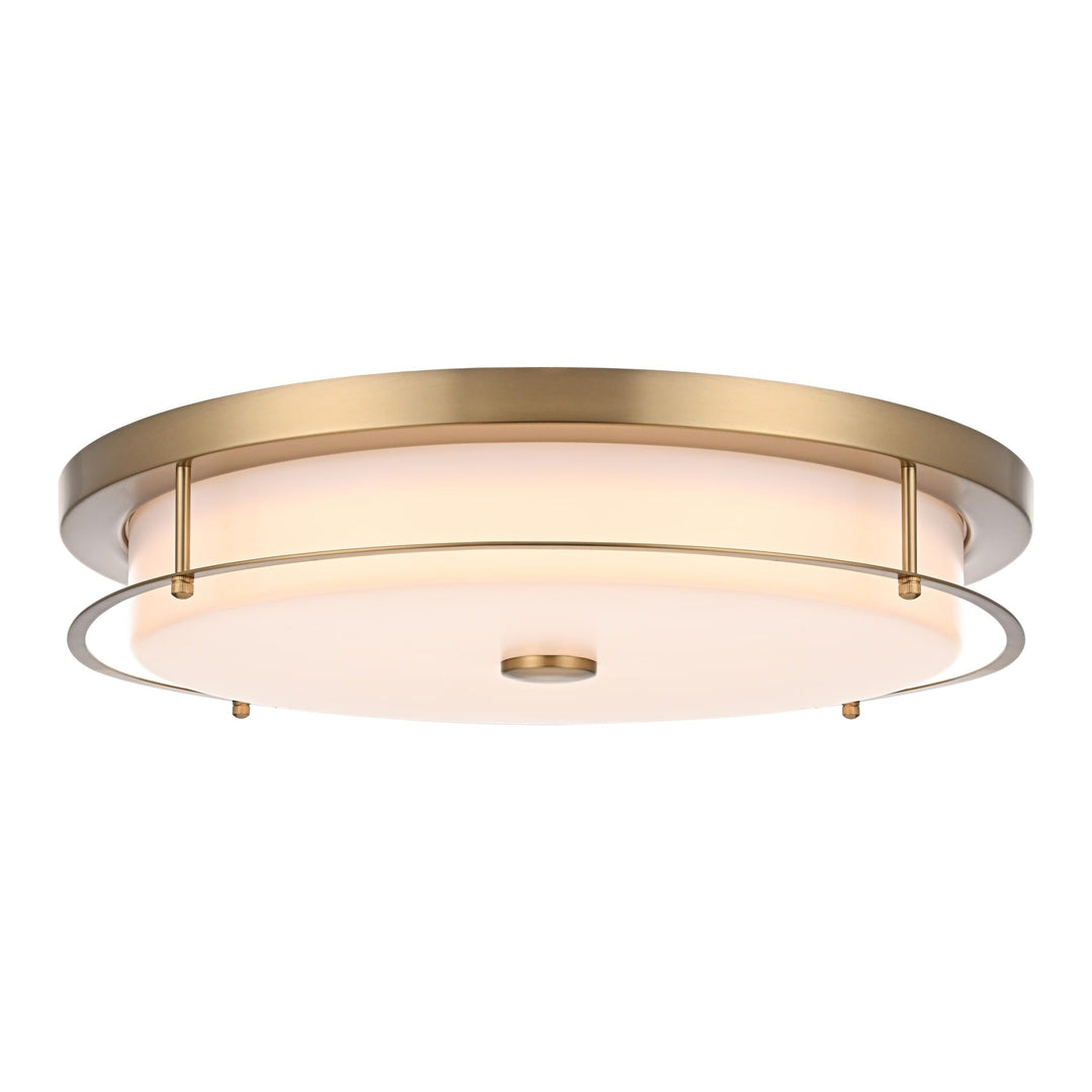 Kolson Flush Mount in Satin Gold by Living District