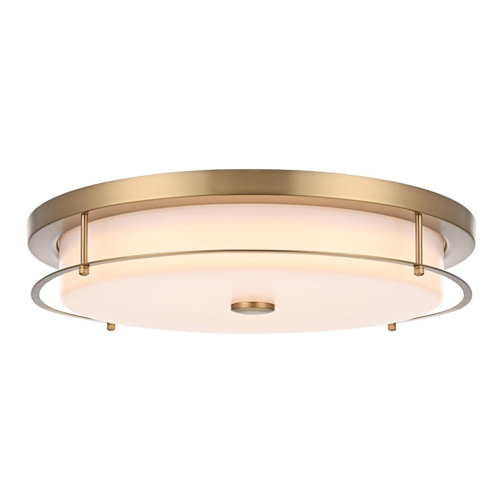 Kolson Flush Mount in Satin Gold by Living District