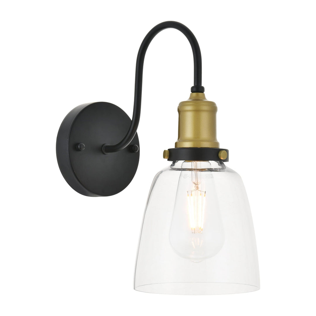 Felicity Wall Sconce in Black & Brass by Living District